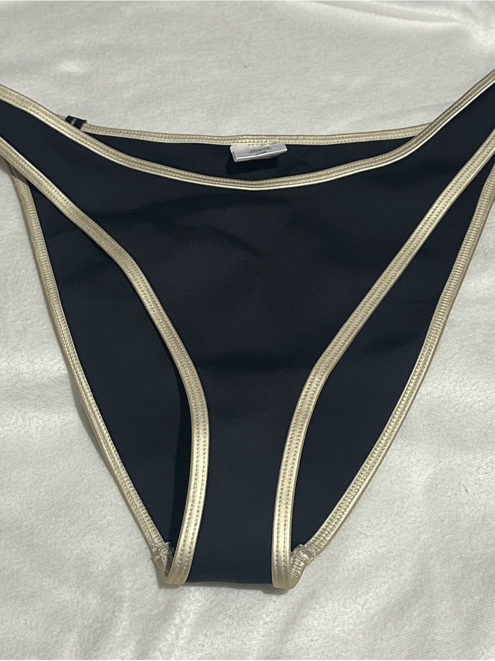 Body Glove Black Bikini Bottom with Gold Trim